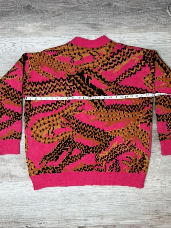 FARM Rio Croco Knit Cardigan Women’s Size XS Oversized Fit - Picture 9 of 15